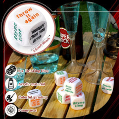 6pcs Drunk And Manic Decision Dice Set