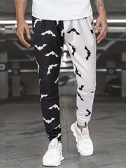 Men's Bat Full Pattern Casual Jogger Pants