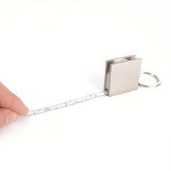 Mini Tape Measure Keychain Metal Ruler Tape Key Outdoor Camping