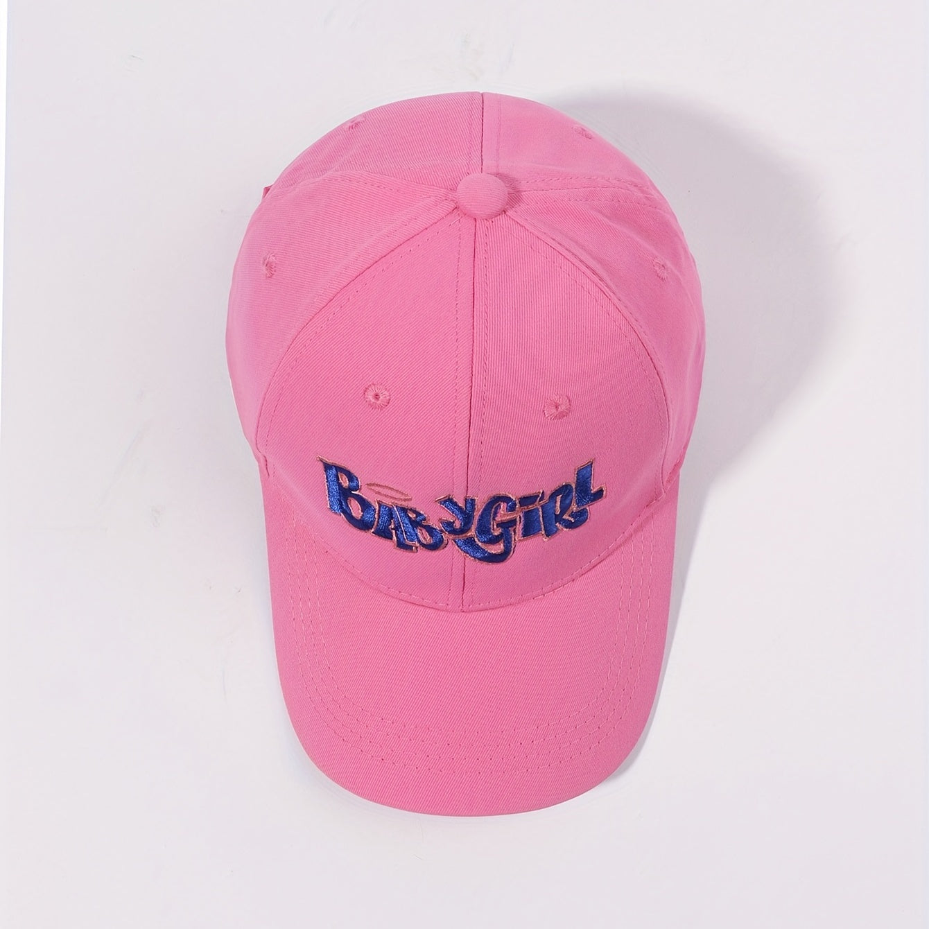 Pink Baby Girl Embroidered Cap Casual Dad Hat Sunscreen