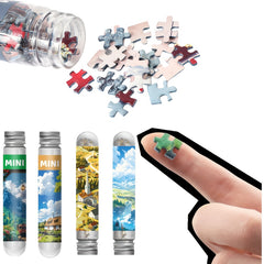 Mini Test Tube Puzzle 600pcs 4 Pack Set Natural Scenery Painting