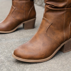 Women's Chunky Heel Western Cowboy Boots