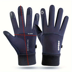 Outdoor Windproof Coldproof Cycling Warm Gloves Non-slip Plush Gloves