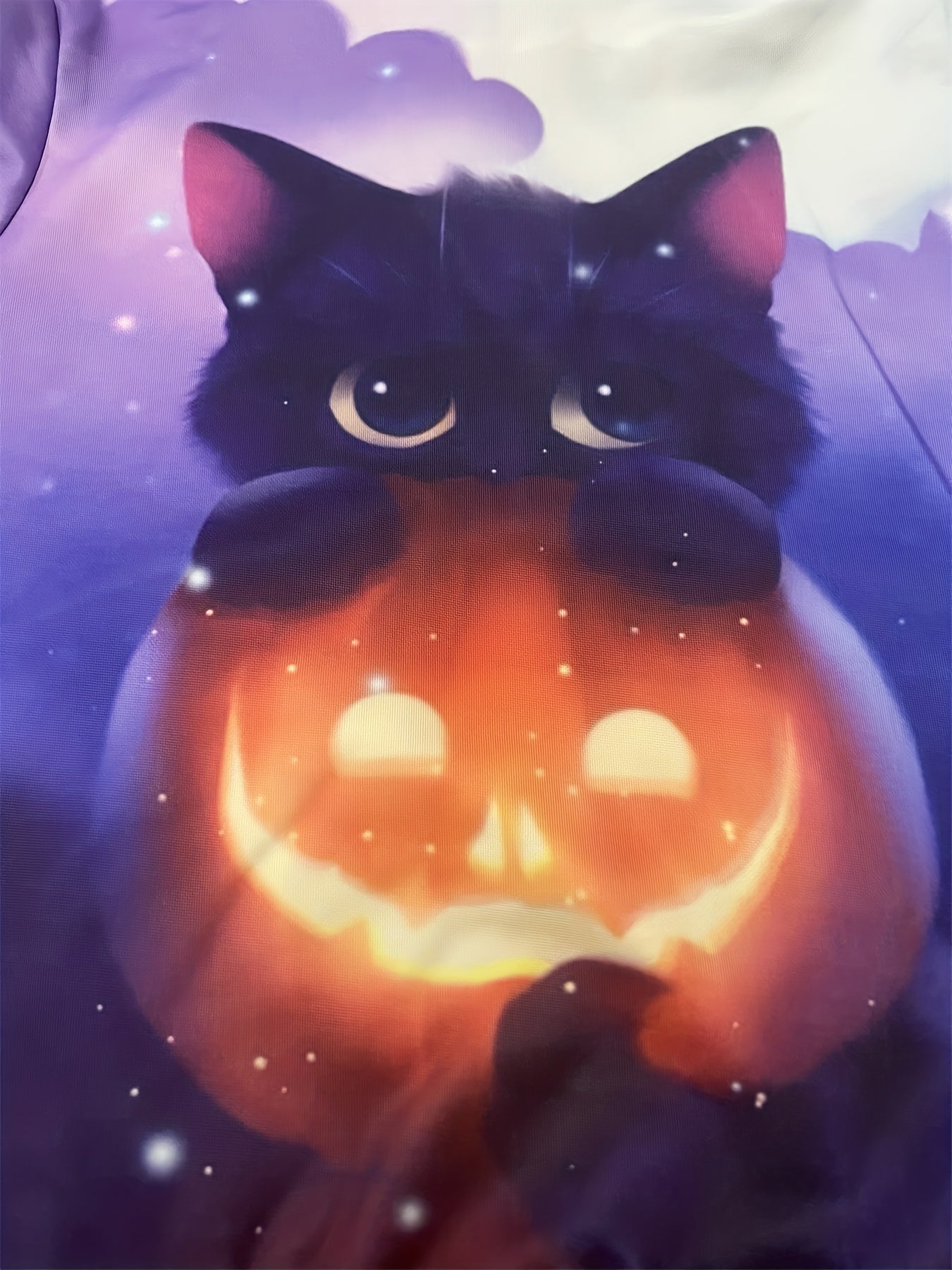Boy's Halloween Cat Graphic Hoodie Casual 3D Print Hooded Sweatshirt