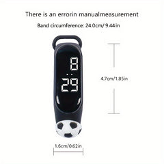 Kids Sport Bracelet LED Digital Watch Soccer Ball Detail