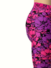 Floral Print Lifting Leggings Casual Sporty Skinny Leggings Women's Clothing