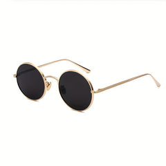 Men's Round Frame Sunglasses UV400 Hip Hop Sunglasses
