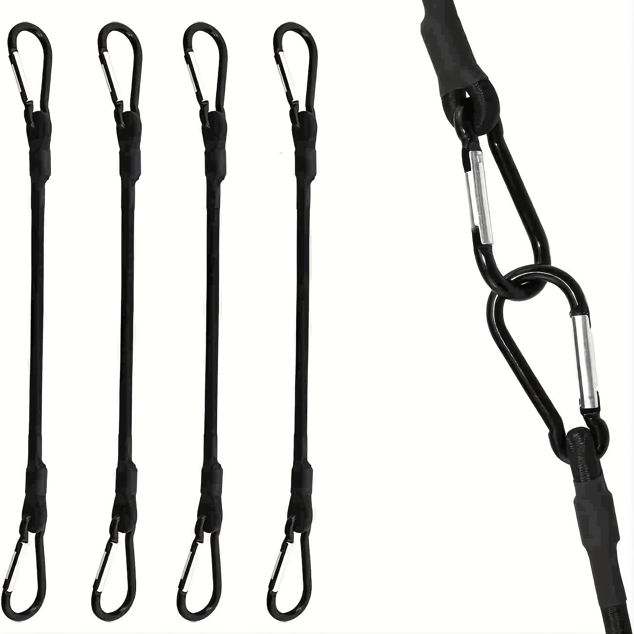 4pcs 24 Inch Bungee Cord Straps Heavy Duty Strong Bungee Cord Sturdy