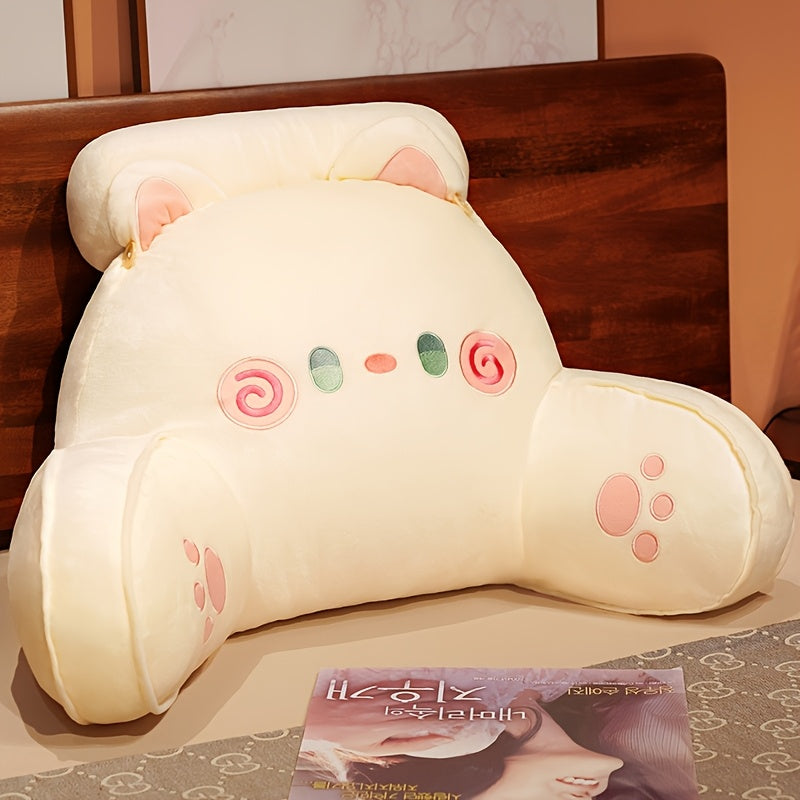 Jumbo Cartoon Cat Plush Pillow for Office Chair Car Seat Sofa Couch