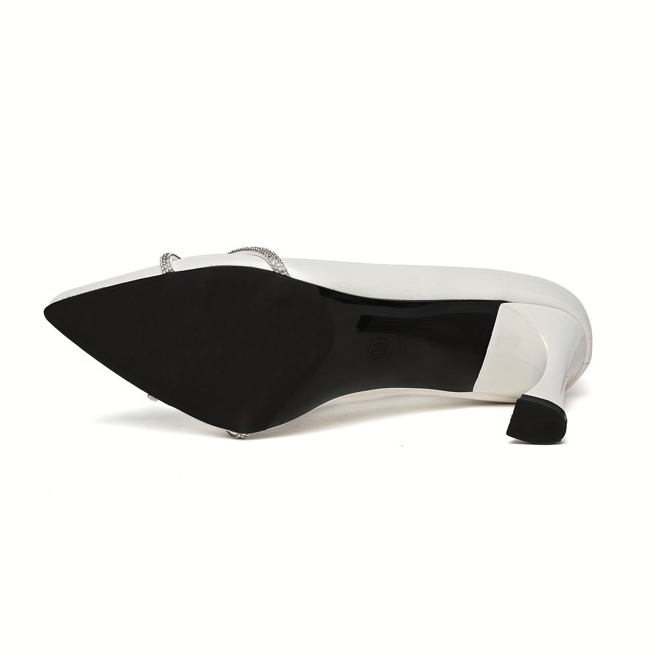 Knot Strap Stiletto Heels Faux Leather Pumps