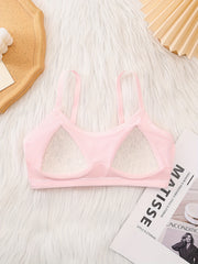 3pcs Girl's Comfy Bralette Solid Underwear for Kids