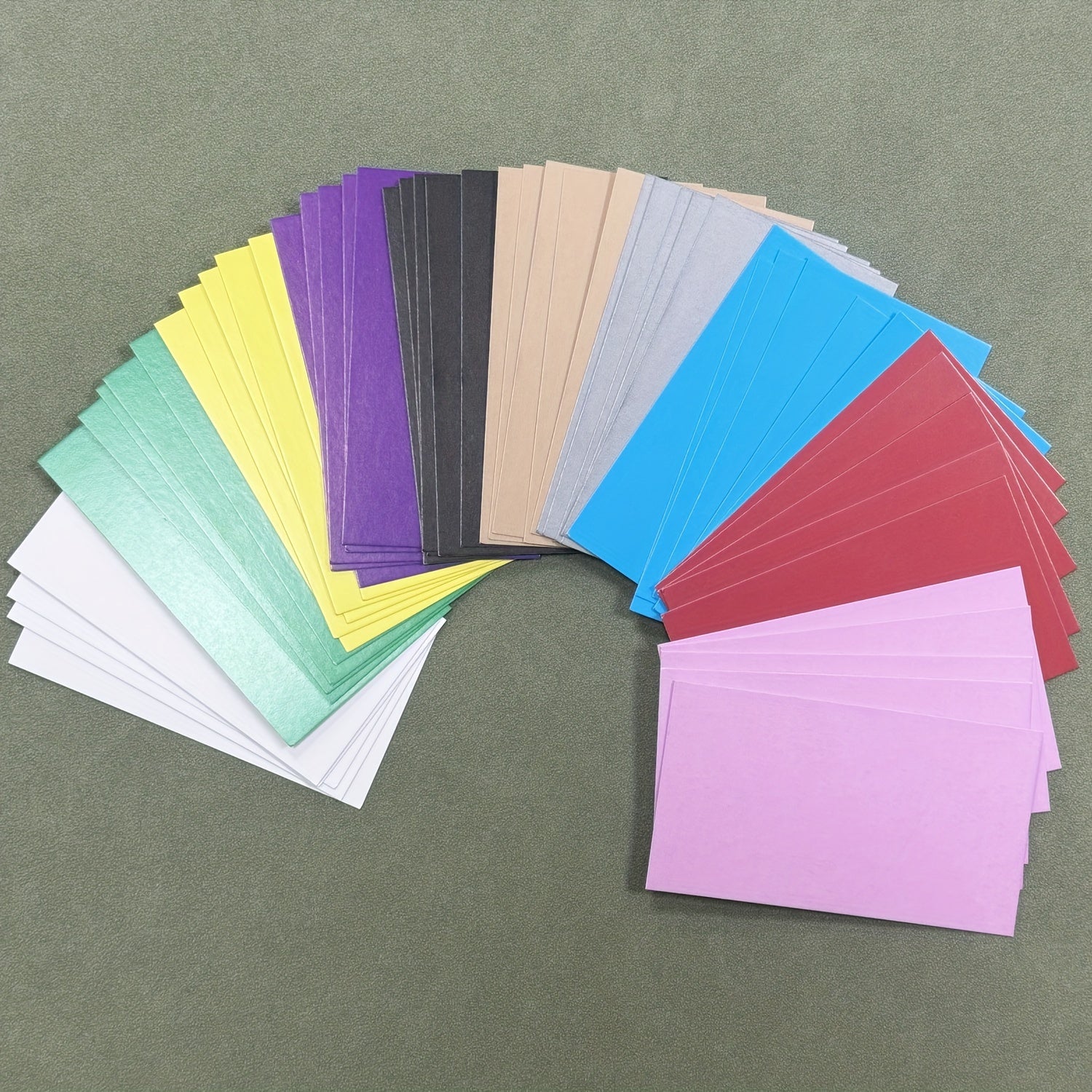 50pcs Colored Blank Handwritten Postcards Message Cards Memos
