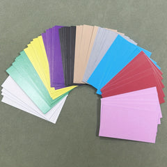 50pcs Colored Blank Handwritten Postcards Message Cards Memos