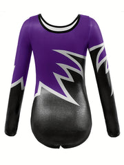 Girls Slim Long Sleeve Ballet Leotard for Dance