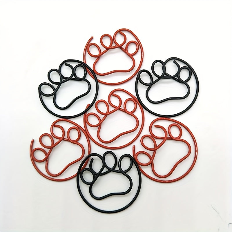 24pcs Feet Palm Crank Pins Paper Clips Bookmark Clips Office Learning Stationery