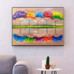 Colorful Tree 5D Diamond Painting DIY 30x40cm Full Of Diamonds