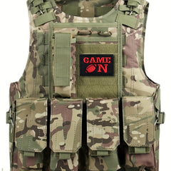 Game On Embroidered Morale Patches with Hook and Loop
