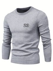 Men's Dad Jokes Pattern Knitted Sweater