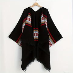 Vintage Striped Cashmere Large Wrap