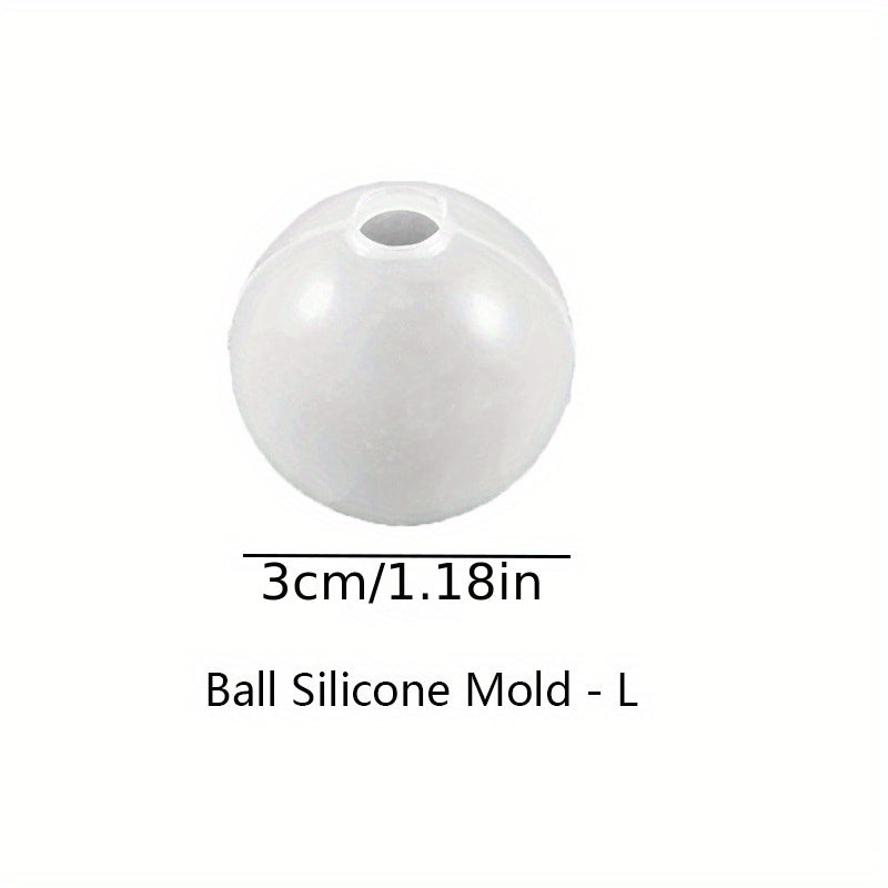 1pc Seamless 3D Sphere Resin Molds Large Round Ball Epoxy Resin Molds