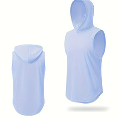 Men's Sleeveless Hooded Sweatshirt Athletic Quick Dry Stretch