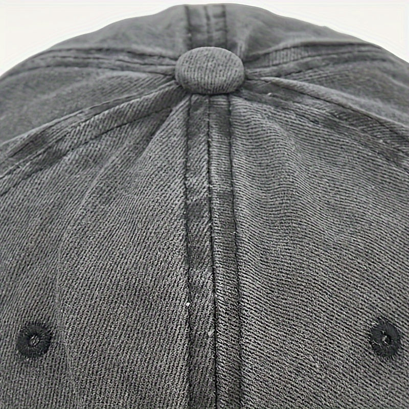 Printed Baseball Cap Vintage Dad Hat Outdoor Sun Hat