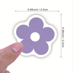 500 Purple Stickers Roll Water Bottles Laptop Phone Luggage Girls Party
