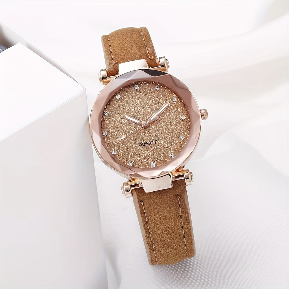 Glitter Quartz Sports Watch - Starry Style