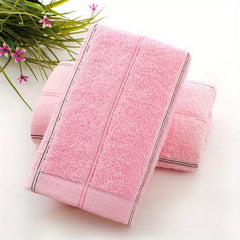1pc Striped Pattern Hand Towel Soft Skin-friendly Face Towel Absorbent Towel