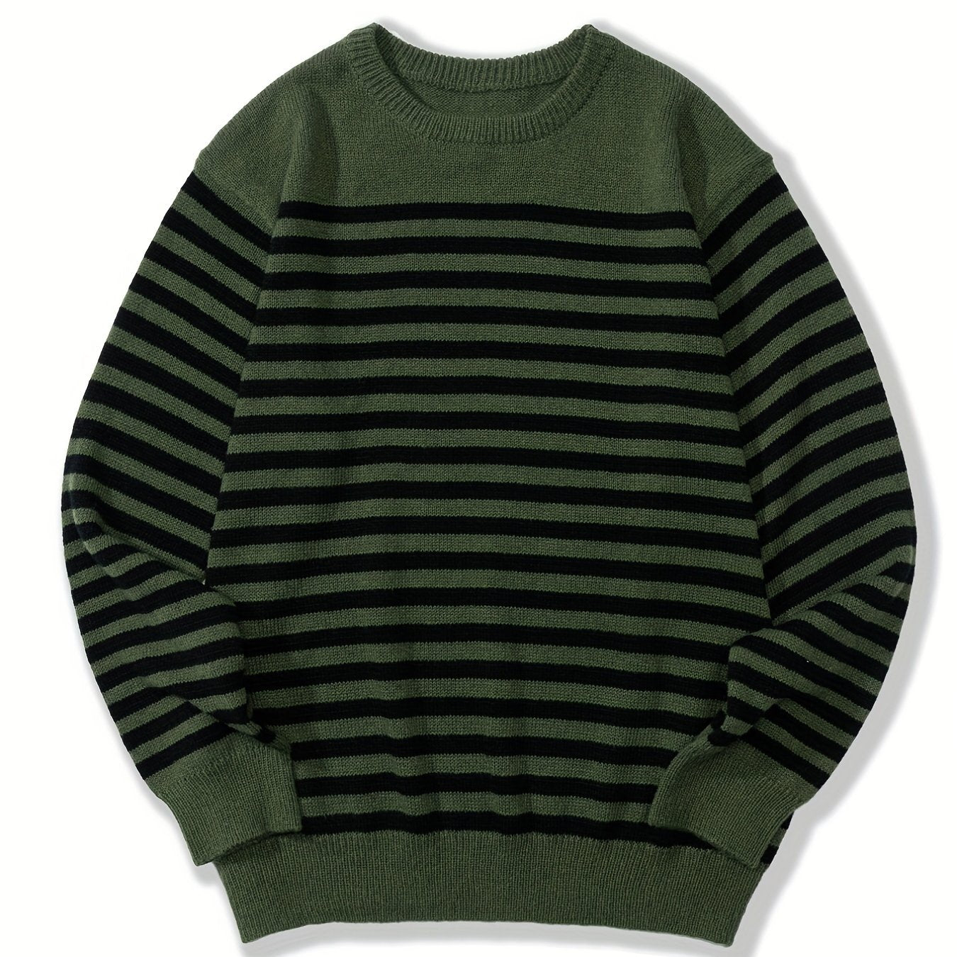 Striped Sweater Men's Casual Warm Pullover