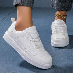 Solid Flat Sports Sneakers Slip-resistant Outdoor Skateboarding Shoes