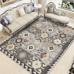 Large Living Room Rug Soft Crystal Velvet Non-slip Mat