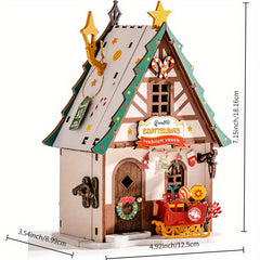 DIY Wooden Dollhouse Kit for Adults: Twinkling Christ