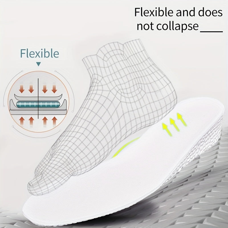 Inner Heightening Soft Non-slip Insole Three Heights Air Cushion