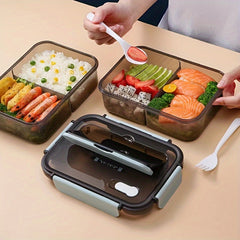 1.5L Portable Lunch Box Bento Box for Outdoor Adventures & Workplace