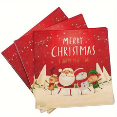 48pcs Christmas Dinnerware Set - Plates & Napkins for Party Supplies
