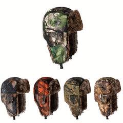 Camouflage Trooper Hat with Ear Protection Ski Hat Warm and Coldproof Hat