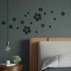 18pcs 6.1" Acrylic Flowers Adhesive Home Decoration Indoor Outdoor