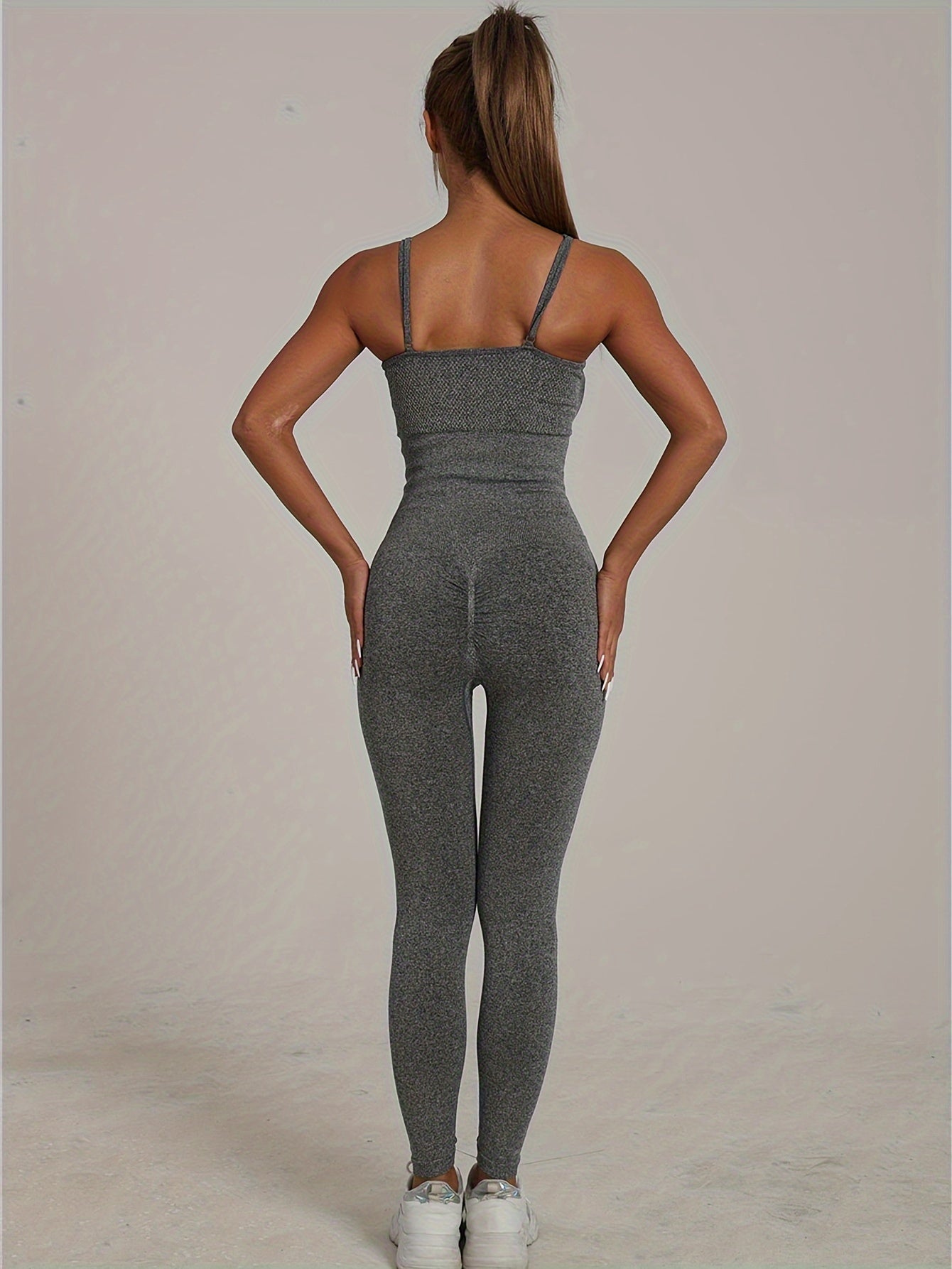 Sports Cami Jumpsuit Sleeveless Quick Drying Yoga Bodysuit Women's Activewear