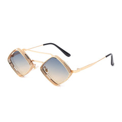 Metal Polygonal Sunglasses UV400 For Men
