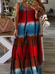 Tie Dye Tank Maxi Dress