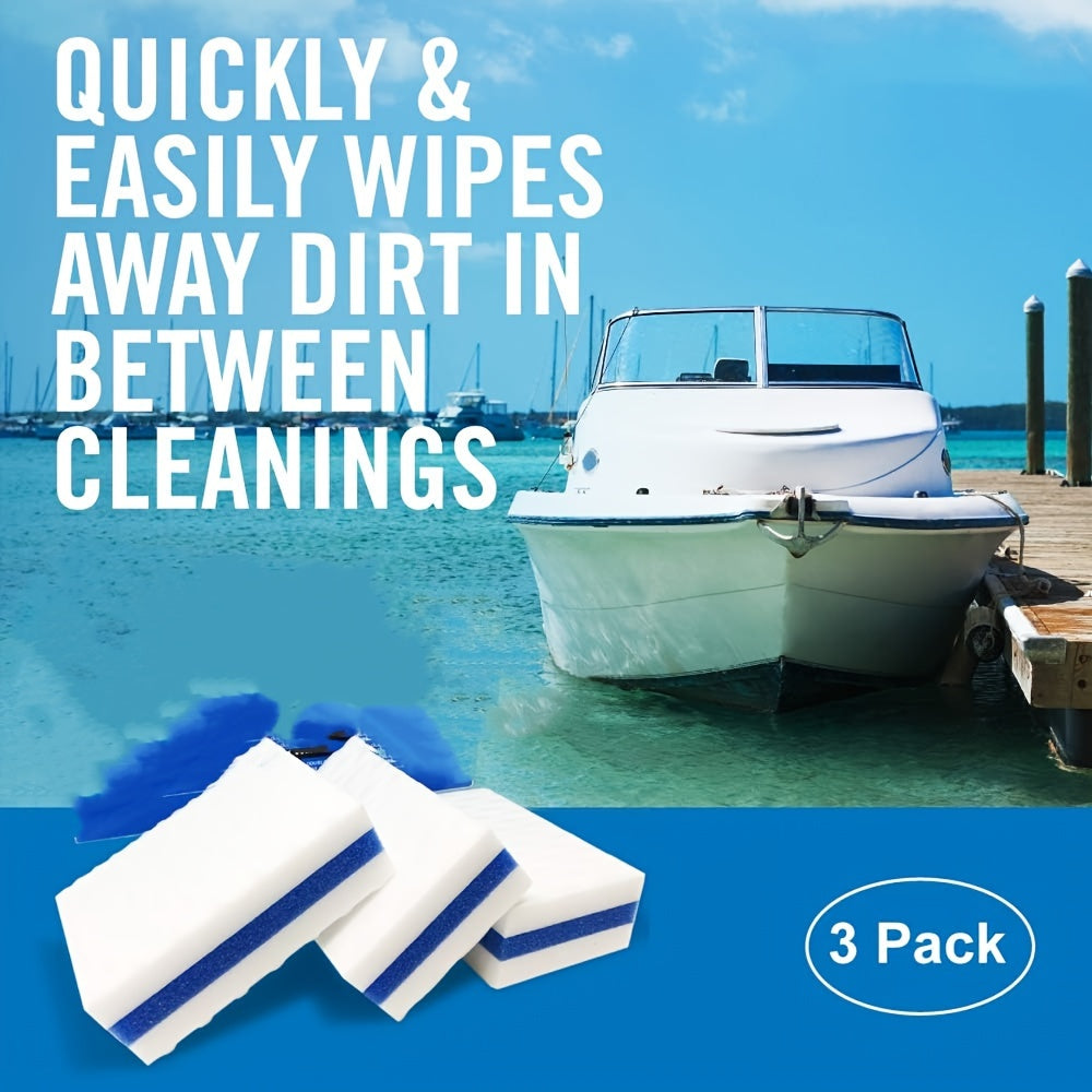 3pcs Boat Scuff Erasers Boat Cleaning Sponge Decks Dirt Remover