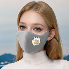 3D Sloth Print Plush Warm Face Mask Windproof Cold Protect
