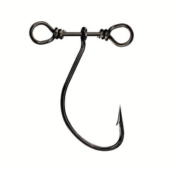 10pcs Balance Single Hook Barbed Fishing Hook High Carbon Steel Spin Hook