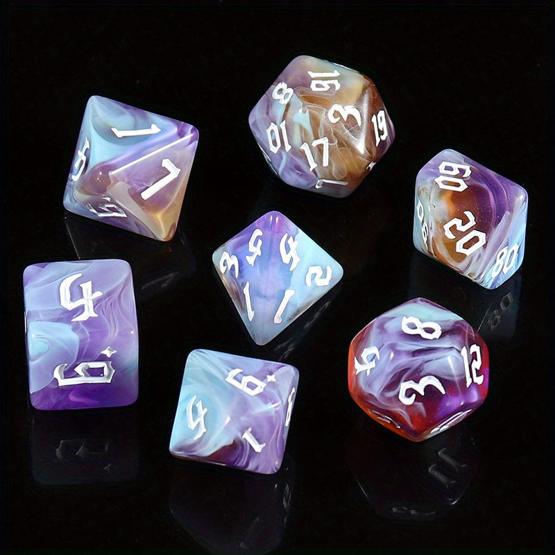 7-Piece Dice Set for Games and Parties