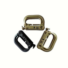 3pcs Tactical Backpack Carabiner for Hiking Camping Attach Gear