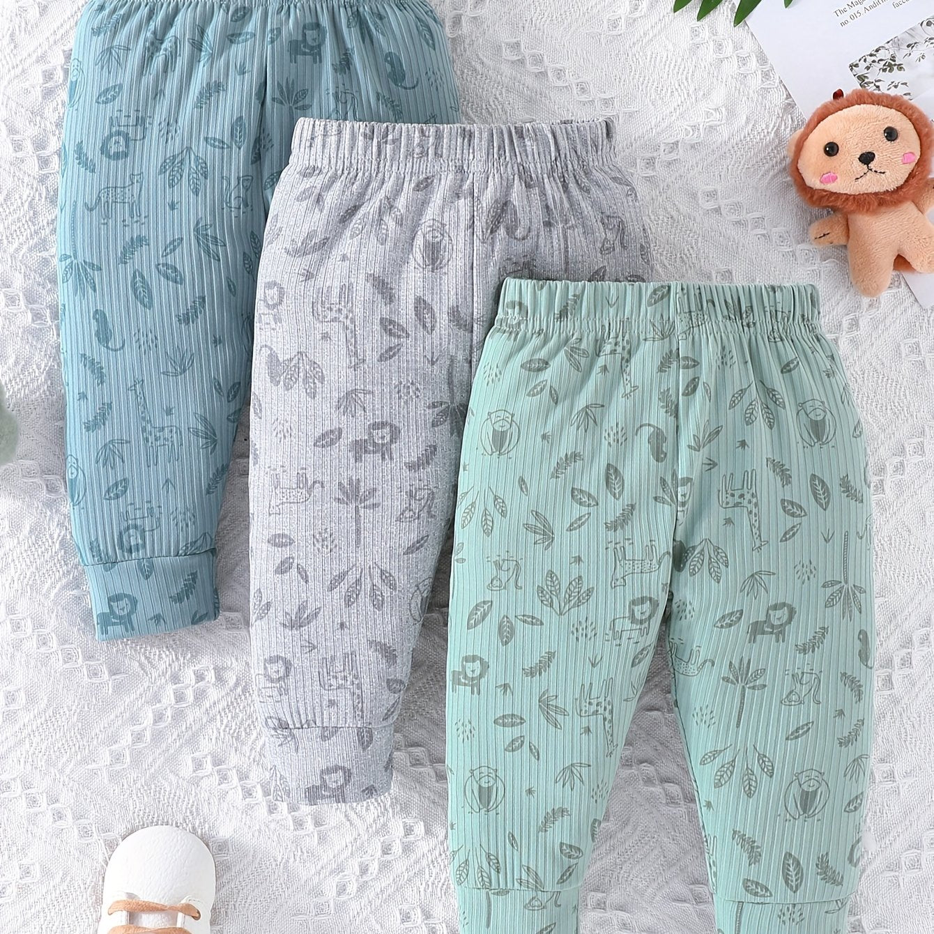 Baby Boys Trousers Set Casual Cartoon Pants