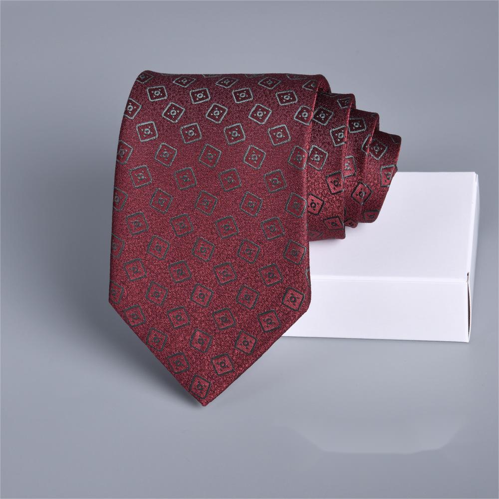 Men's Striped Jacquard Tie for Formal Wear