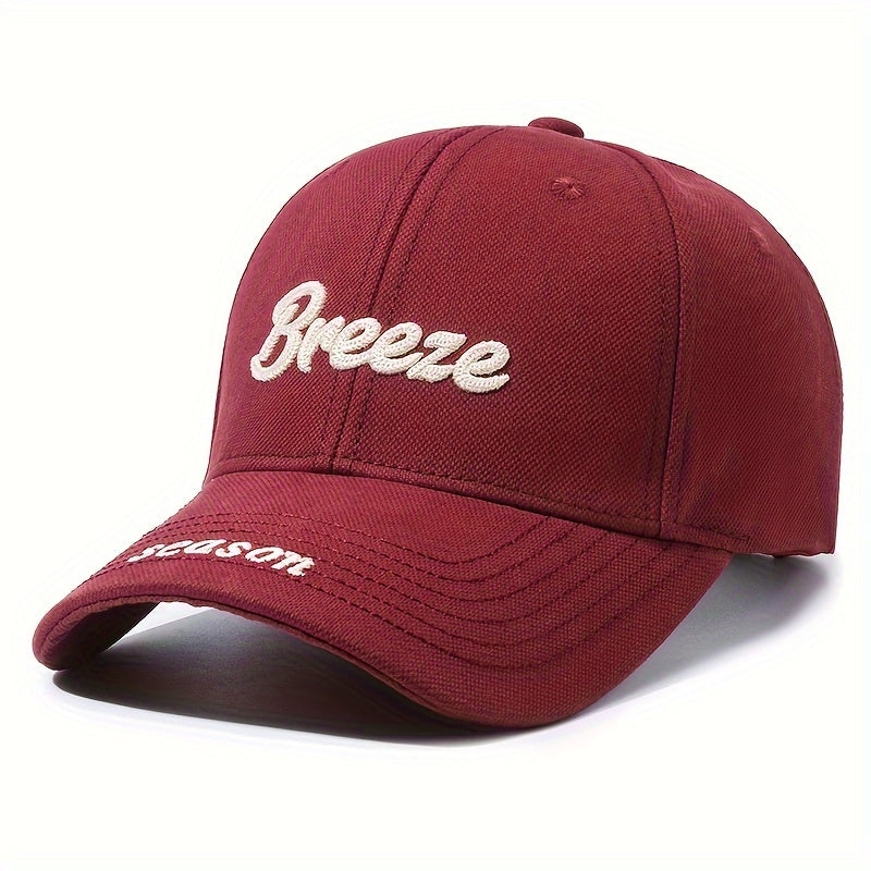 Embroidered Canvas Baseball Cap for Men - Outdoor Sun Hat for Fishing