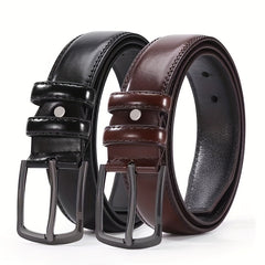 Men's Leather Business Leisure High Pure Cowhide Belt